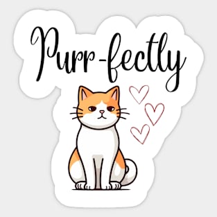 Purr-fectly Sticker